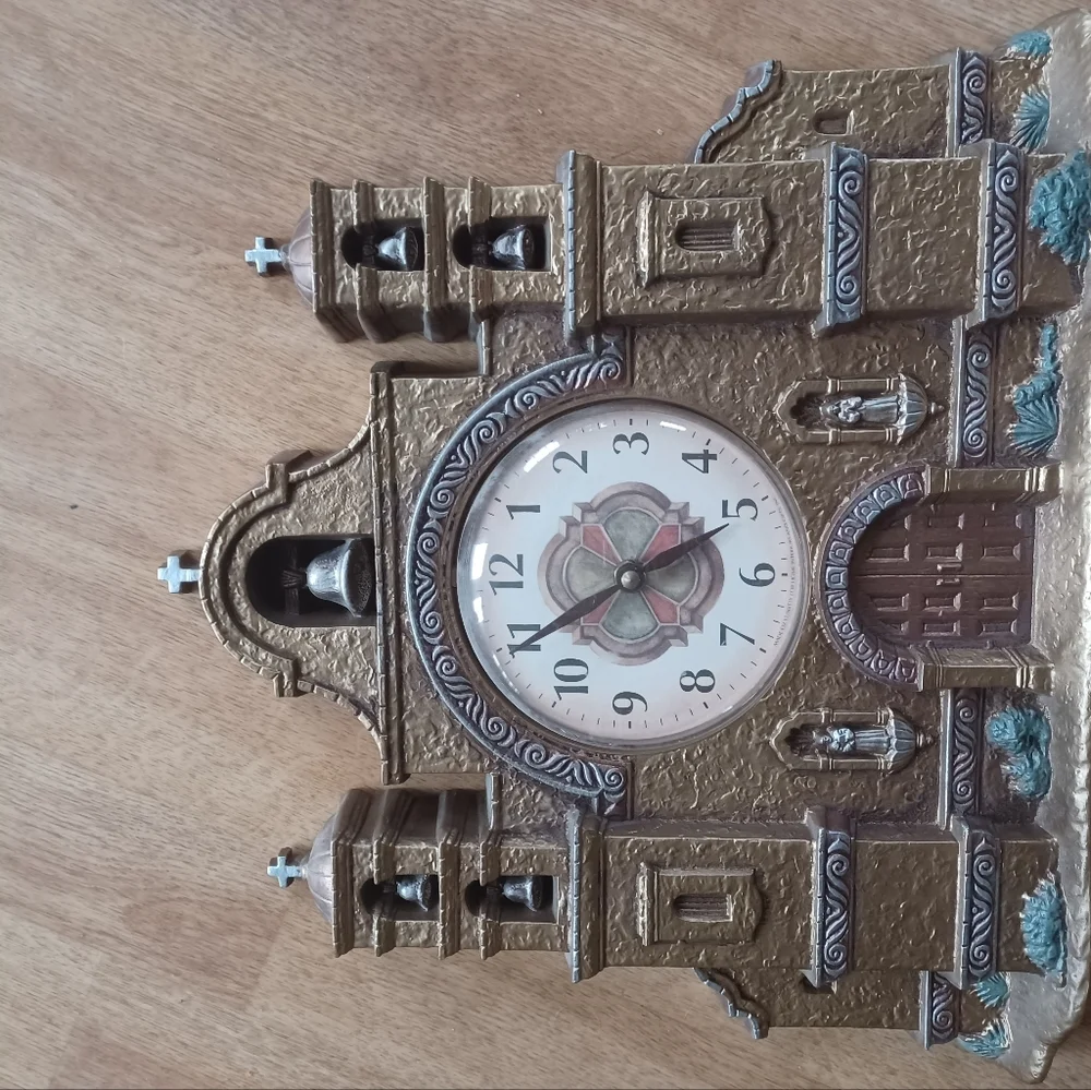 Spanish mission wall clock home Interior 1999